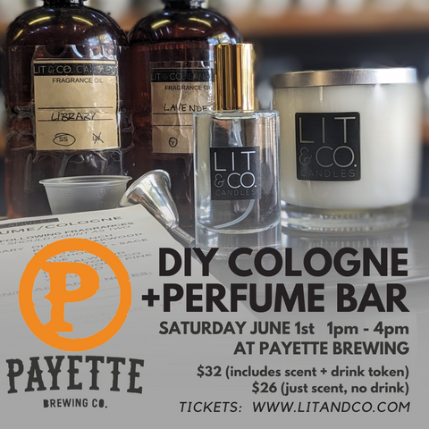 PAYETTE Sat. 6/1 - Custom Perfume + Cologne Bar at PAYETTE BREWING