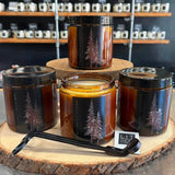 NEW! THE GREAT OUTDOORS COLLECTION - Double Wicked 16oz Amber Glass - Buy 3 Get 1 Free!