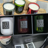 Boxed Mix + Match Trio of 2.5oz Glass Candles - Falliday 2026