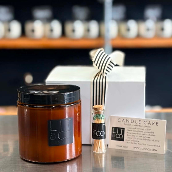 LIMITED EDITION Boxed Candle w/Vial of Matches - June '26 – Lit&Co