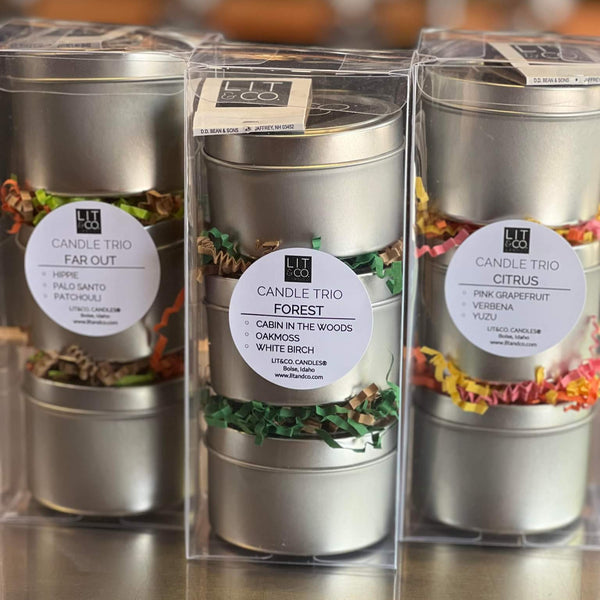 Trio of 6oz Travel Tins – Lit&Co. Candles